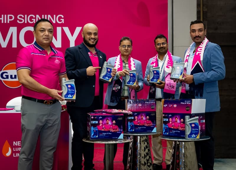 Gulf Lubricants Renews Sponsorship of Janakpur Bolts for NPL Season 3