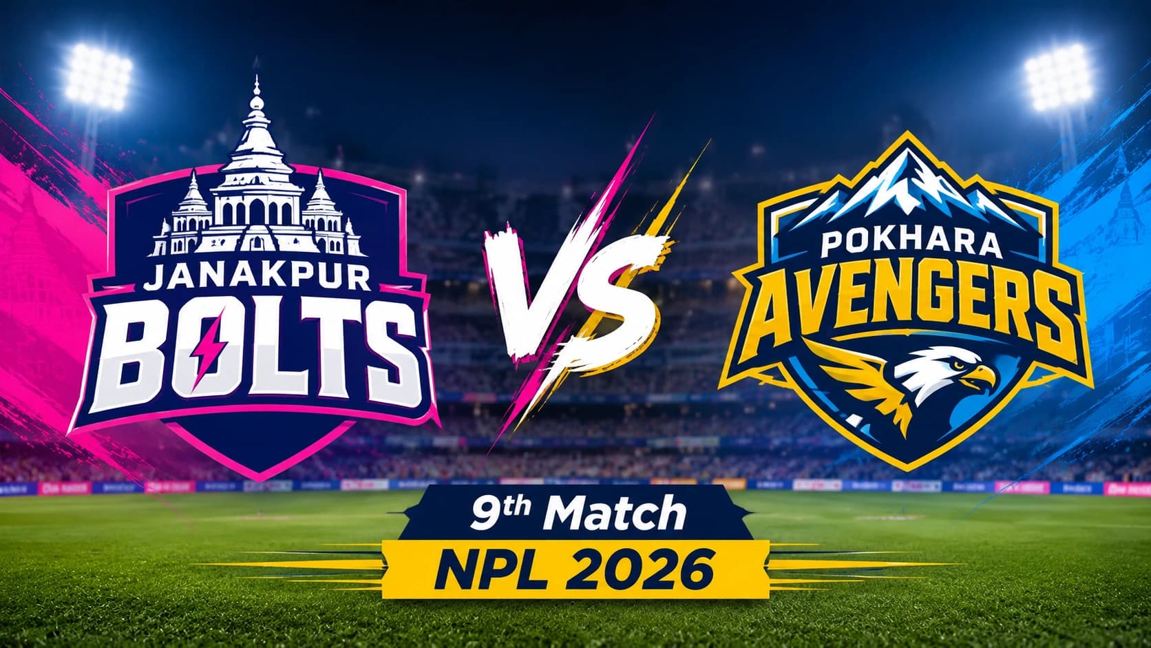 Janakpur Bolts vs Pokhara Avengers Toss Result, Playing XI and Live Streaming, NPL 2026 Match 9
