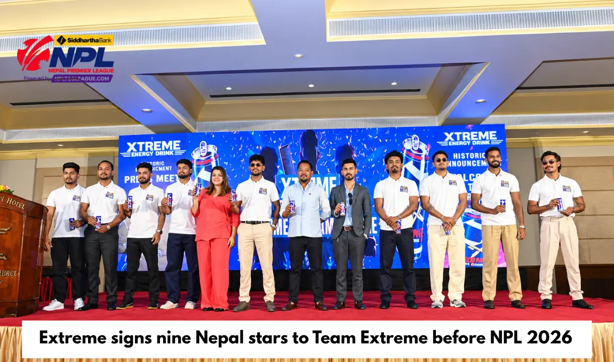 Extreme Energy Drink signs nine Nepal internationals to Team Extreme ahead of NPL 2026