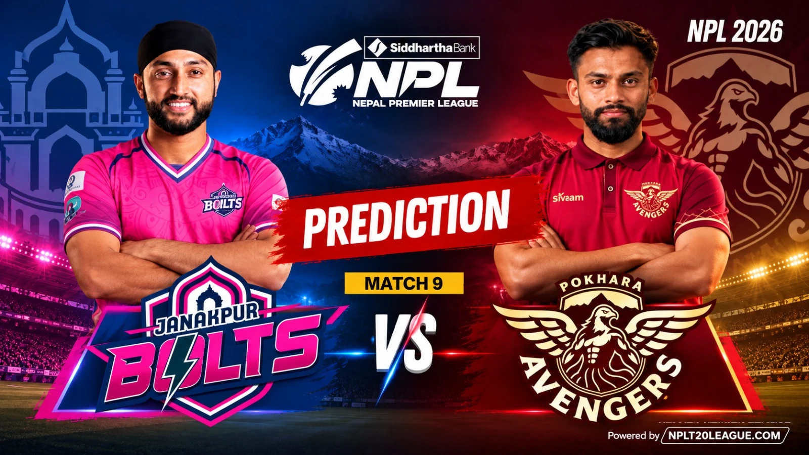 Janakpur Bolts vs Pokhara Avengers Prediction, Fantasy Tips & Dream11 Team | NPL 2026 Match 9